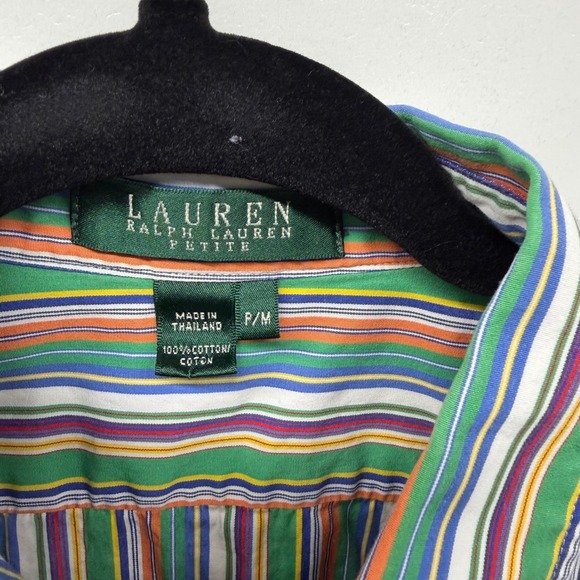 Lauren Ralph Lauren Womens Petite Medium Blouse Shirt Top Office Quiet Luxury‎ - Picture 4 of 8